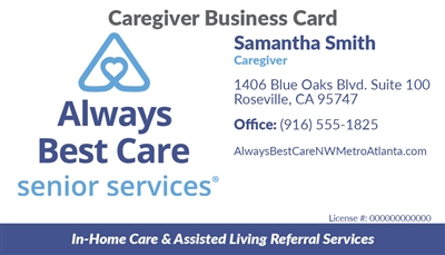 Caregiver Business Card