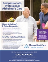 Compassionate, Professional Alzheimer's Care Flyer