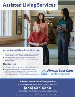 Senior Living Referral Services Flyer