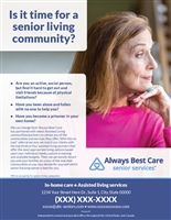 Is It Time For A Senior Living Community Flyer