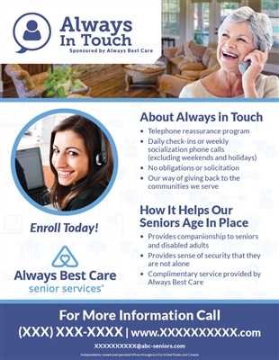 Always In Touch Flyer