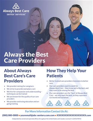 Always The Best Care Providers Flyer