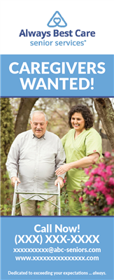 Caregivers Wanted Job Fair Retractable Banner