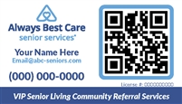 Senior Living Community Referral Services Business Card