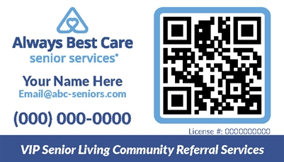 Senior Living Community Referral Services Business Card