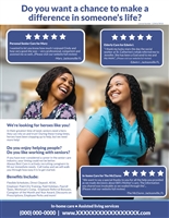 Caregiver Hiring w/ Testimonials Flyer