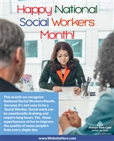 National Social Worker Month Flyer