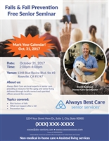 Falls & Fall Prevention Senior Seminar Flyer