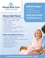 Home Safe Home (Non-Medical In-Home Care) Flyer