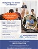 Budgeting For Senior Care Seminar