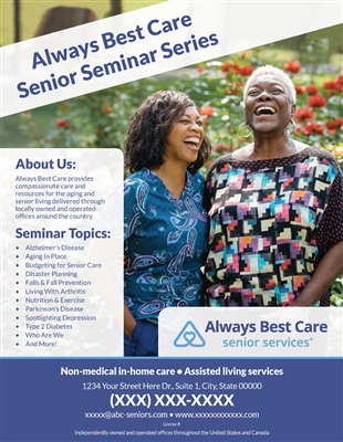 Always Best Care Senior Seminar Series Flyer