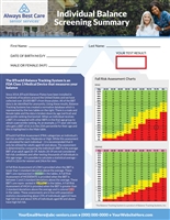 Individual Balance Screening Summary Flyer