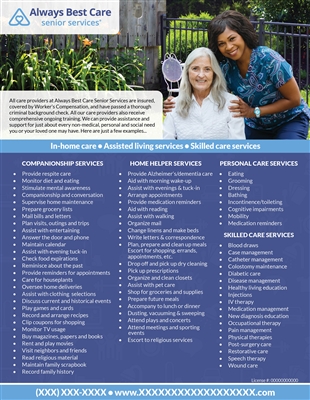 Home Health Services Flyer (Skilled)