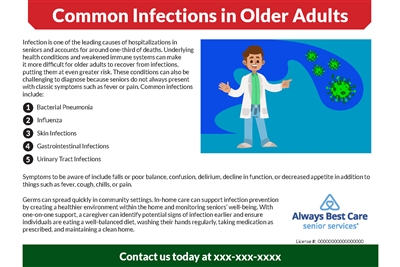 Common Infections in Older Adults Handout (Single Sided)