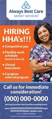 Hiring HHAs Rack Card