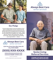 Senior Living Referral Services Bifold Brochure