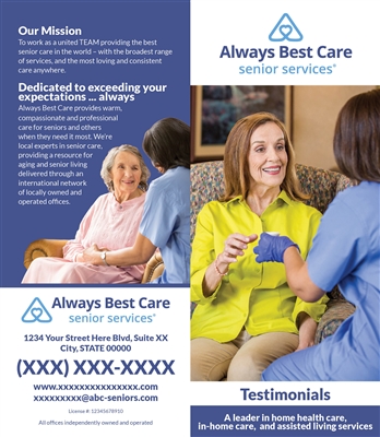 Home Health Testimonials Brochure