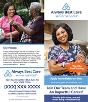 2 Panel Caregiver Recruitment Brochure