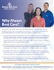 Why Always Best Care? Double Sided Flyer.