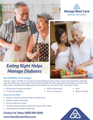 Healthy Meals for Diabetics Flyer