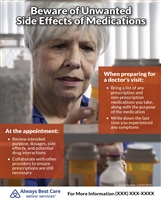 Beware of Unwanted Side Effects of Medications Flyer