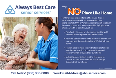 Keep Seniors In Their Home 6x9 Handout