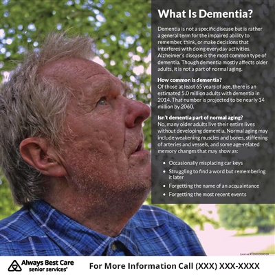 What is Dementia Double Sided Handout