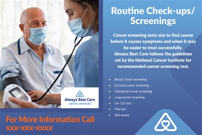 Routine Check Ups/Screenings Handout