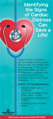 Identifying the Signs of Cardiac Distress Rack Card