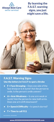 F.A.S.T. Warning Signs Rack Card