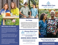 3 Panel Senior Care Professionals Brochure