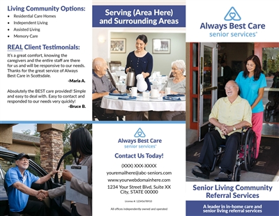 Senior Living Community Referral Services Brochure