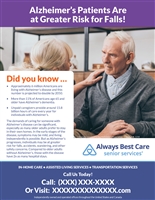 Greater Risk for Falls Alz Flyer